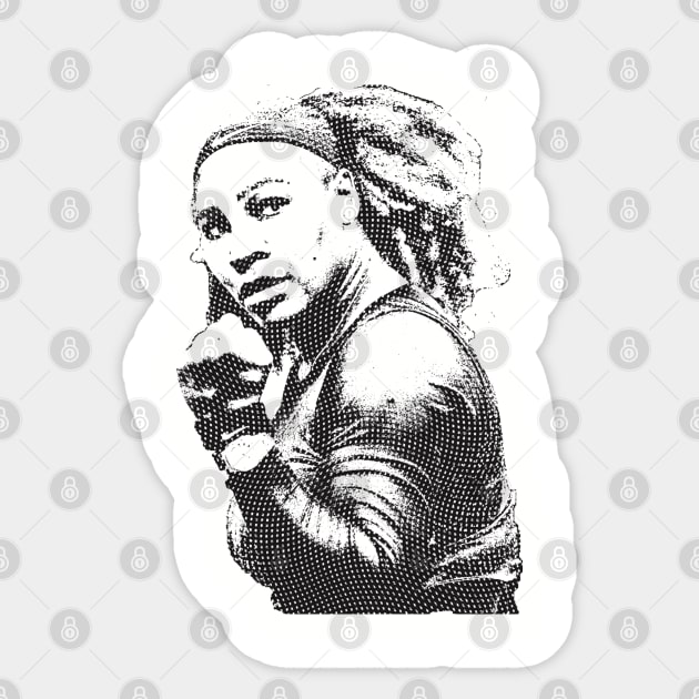 Serena Williams 80s Sticker by FiveMinutes